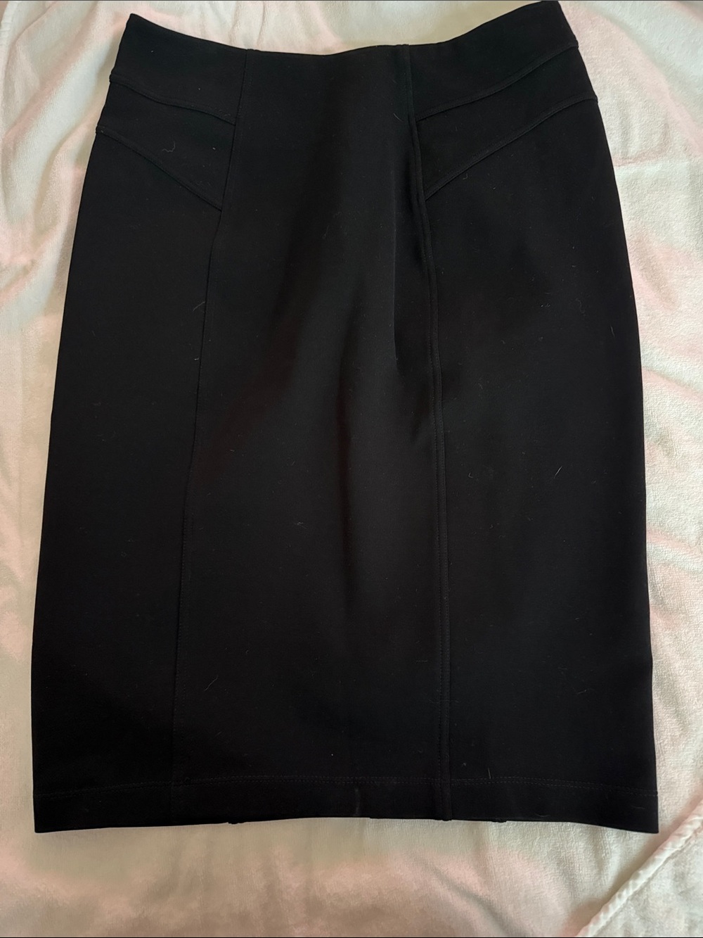 Helmut Lang Black Tailored Pencil Skirt